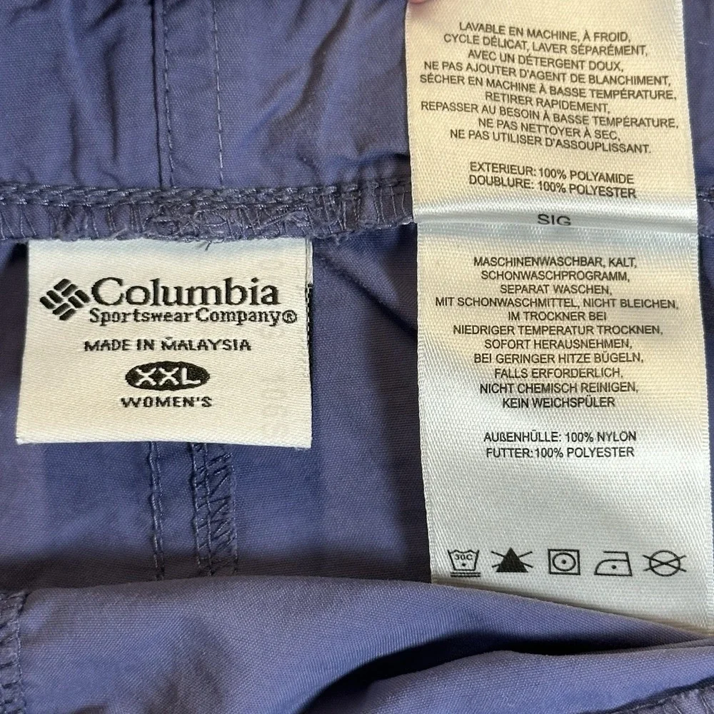 Columbia‎ Sportswear Co Women's Shorts Belted 100% Nylon Size XXL